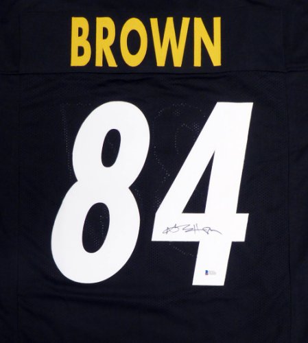 Antonio Brown Autographed Signed Pittsburgh Steelers Custom Black #84 Jersey  - Certified Authentic