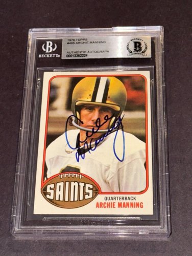 Signed Archie Manning Photo - FRAMED NO 16x20 Fanatics COA