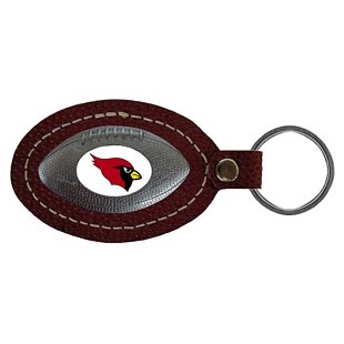 Arizona Cardinals Leather Football Key Ring