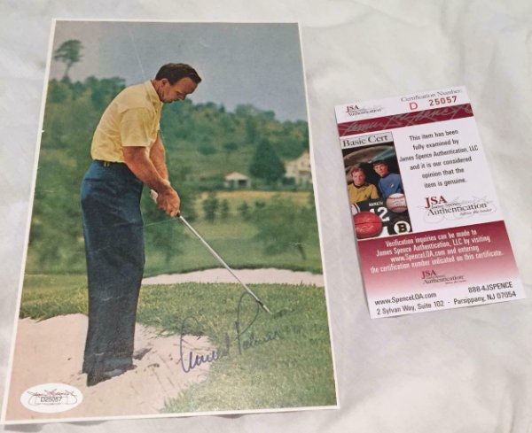 Arnold Palmer Golf Memorabilia & Signed Golf Collectibles