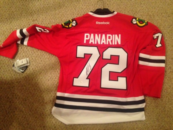 artemi panarin signed jersey