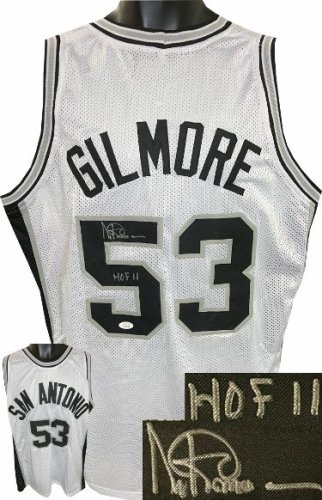 Artis Gilmore Autographed Signed San Antonio White TB Custom Stitched Pro Style Basketball Jersey HOF 11 XL- JSA Witnessed