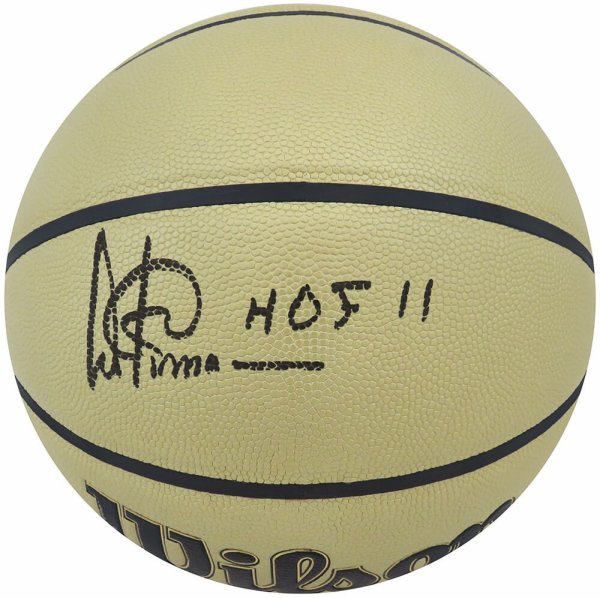 Artis Gilmore Autographed Signed Wilson Gold NBA Basketball w/HOF'11