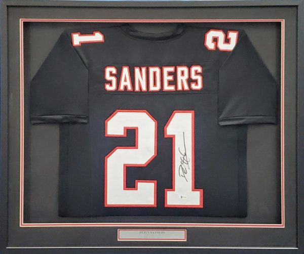 Deion Sanders Autographed Memorabilia Signed Photo, Jersey