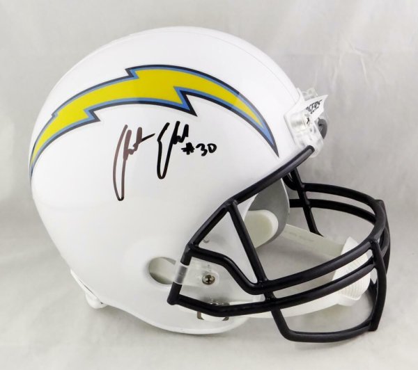 Austin Ekeler Autographed Signed F/S La Chargers Tb Helmet- Beckett W Black