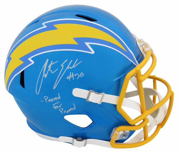 San Diego Chargers Custom Powder Blue Football Helmet - Riddell