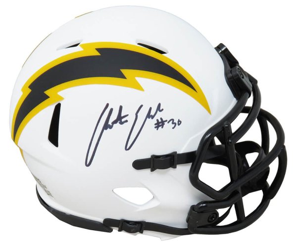 Austin Ekeler Autographed Los Angeles Chargers F/S Flash Speed Authentic  Helmet-PSA *White