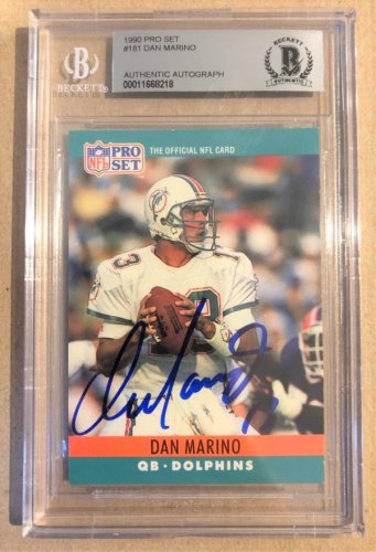 Dan Marino Autographed Football Memorabilia Nfl Merchandise