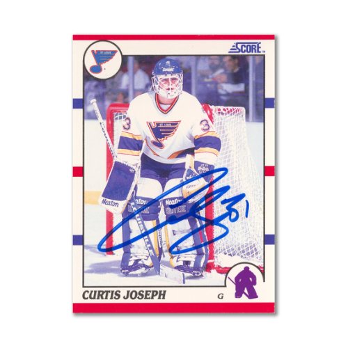 Curtis Joseph #31 Autographed Large Logo Toronto Maple Leafs NHL Puck