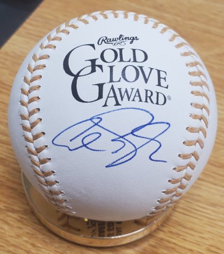 Autographed Signed ALEX GORDON Official Gold Glove Major League Baseball