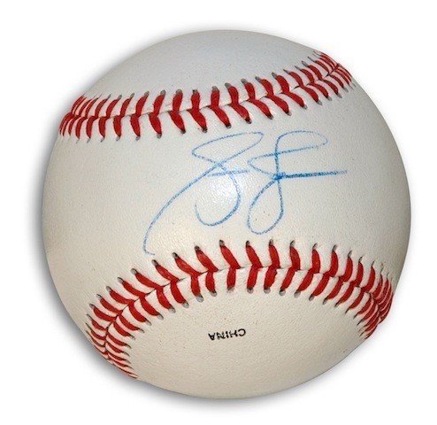 Autographed Signed Andruw Jones Rawlings Practice Baseball