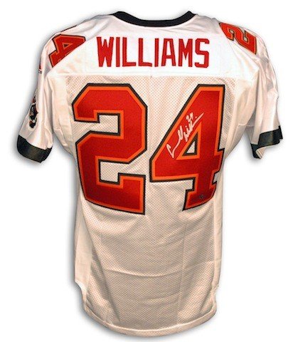 Autographed Signed Carnell Cadillac Williams White Authentic