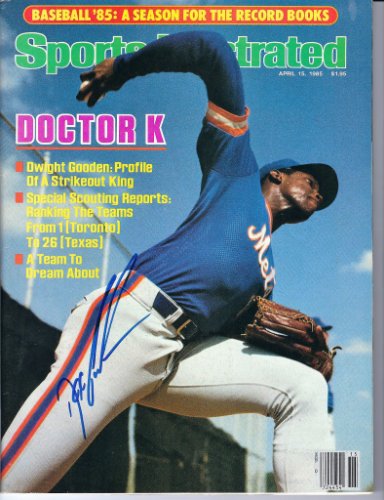 Autographed Signed Doc Gooden New York Mets Sports Illustrated Magazine 4/15/85 W/Coa And No Label - Certified Authentic
