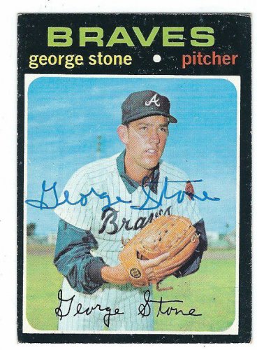 Autographed Signed George Stone 1971 Topps Card Certified Authentic