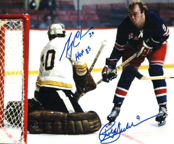 Autographed Signed Gerry Cheevers & Rick Middleton Photo