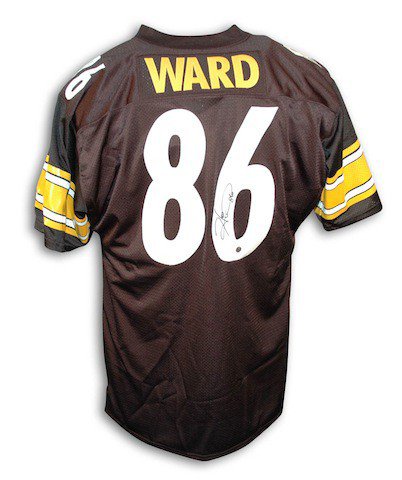 Autographed Signed Hines Ward Pittsburgh Steelers Black Throwback Jersey