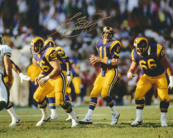 Autographed Jim Everett 8x10 Los Angeles Rams Photo 