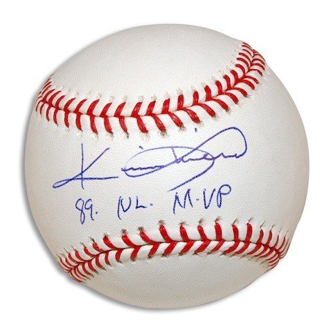 Autographed Signed Kevin Mitchell Baseball Inscribed 89 NL MVP