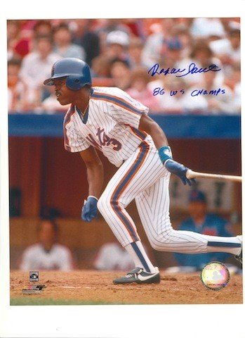 Rawlings B126 Autographed Baseballs Rafael Santana Autographed Baseball 