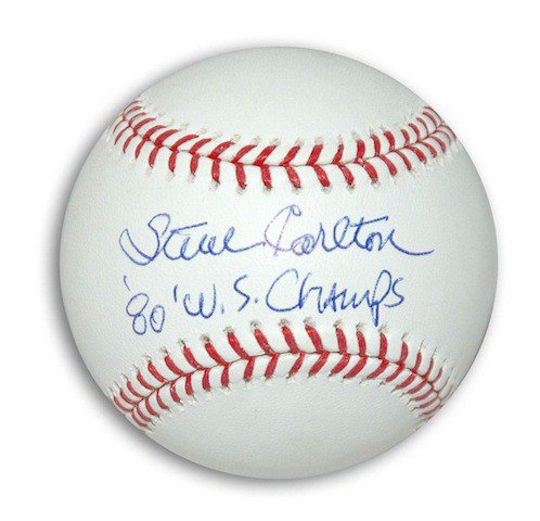 steve carlton autographed baseball