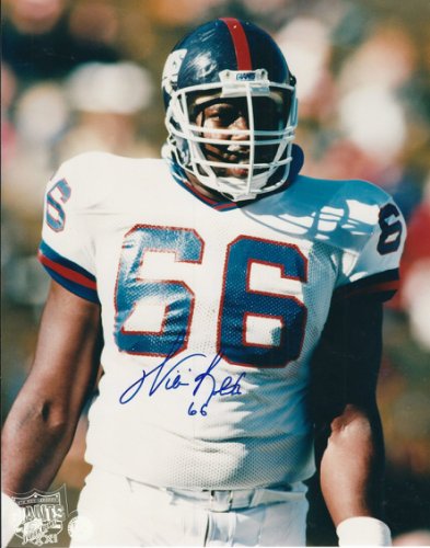 Autographed Signed WILLIAM ROBERTS New York Giants 8 x10 photo