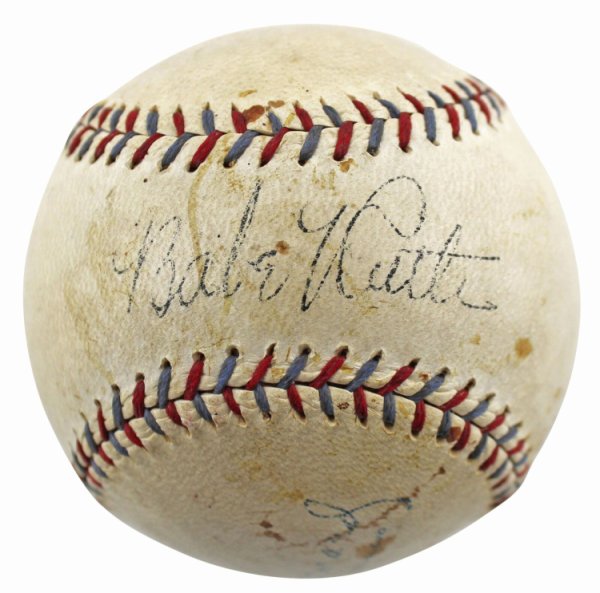Babe Ruth Autographed Signed Yankees Authentic 1929-31 Reach Oal Baseball Beckett JSA & PSA Loas