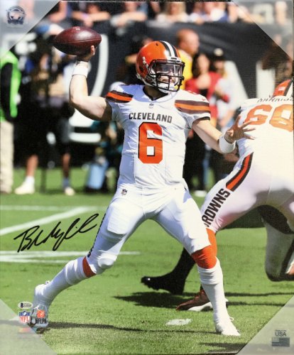 Baker Mayfield Cleveland Browns 20x24 Autographed Signed Canvas 2 - Beckett COA