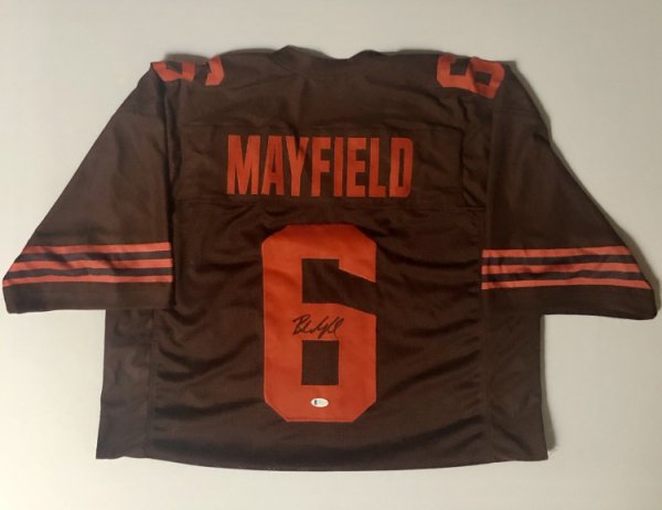 Baker Mayfield Autographed Signed Cleveland Browns Framed Jersey With  Beckett COA