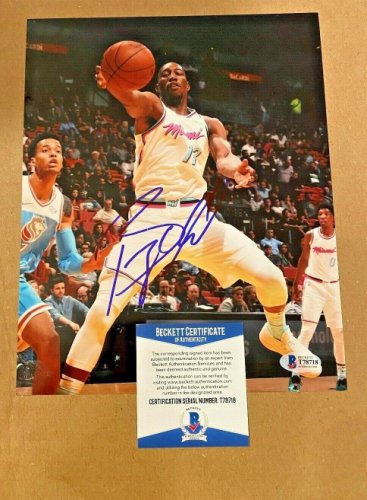 Bam Adebayo Autographed Memorabilia Signed Photo Jersey