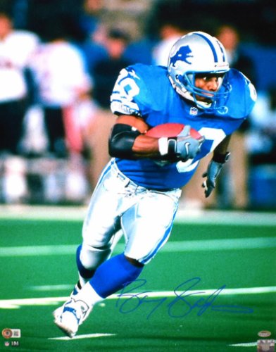 Barry Sanders w/Blue Jersey (Detroit Lions) Gold Label NFL 7