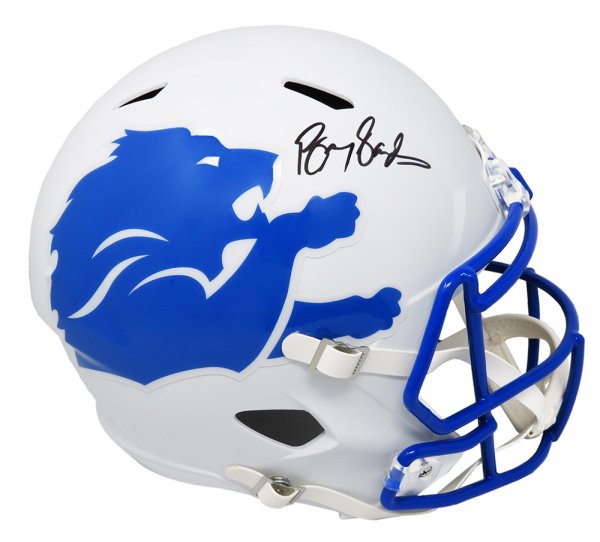 Barry Sanders Signed Autographed Detroit Lions Replica Full Size Helmet TRISTAR COA 