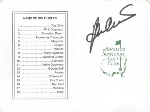 Geoff Ogilvy Signed Masters Augusta Card PSA/DNA COA AUTO Autograph STOCK PHOTO 