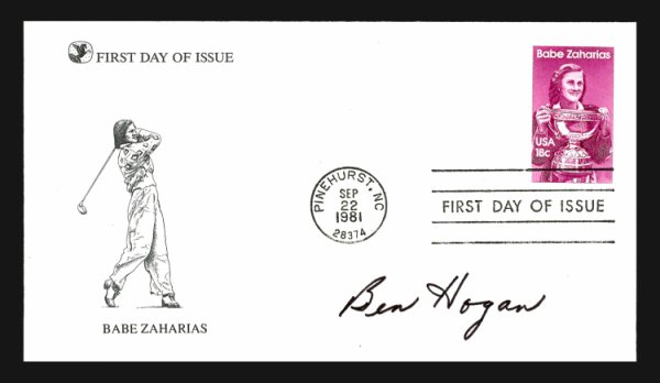 Ben Hogan Autographed Signed 3.5X6.5 First Day Cover PSA/DNA
