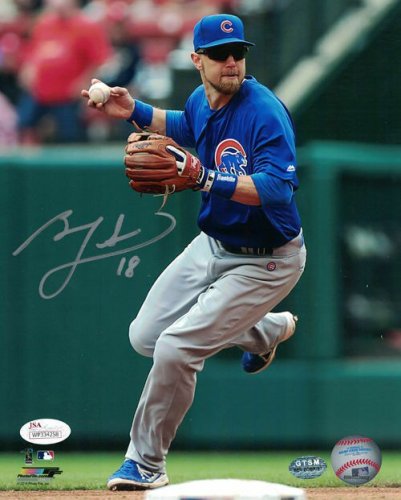 Ben Zobrist Signed Chicago Cubs Throwback Jersey Swinging Action 8x10 Photo  at 's Sports Collectibles Store