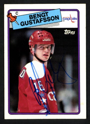 Bengt Gustafsson Autographed Signed 1988-89 Topps Card #151 Washington Capitals - Certified ...