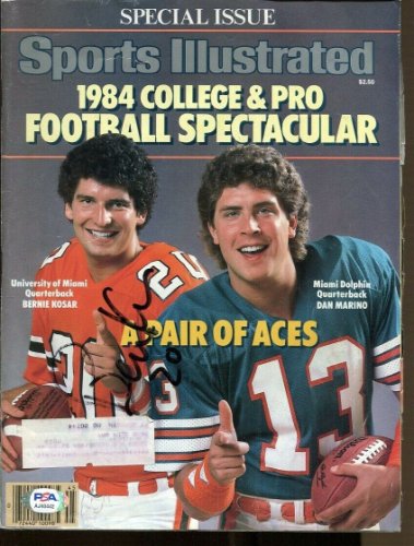 Bernie Kosar Autographed Signed 1984 Sports Illustrated Special Autographed Miami PSA/DNA