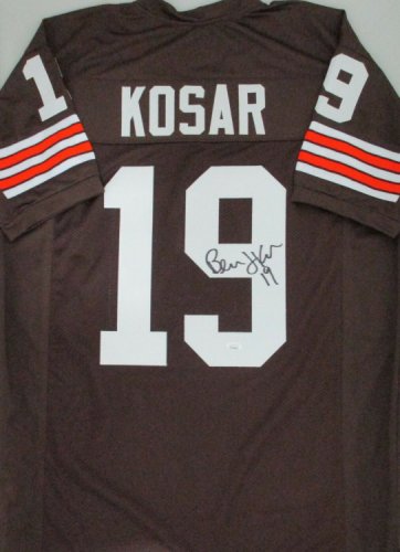 Bernie Kosar Autographed Signed Browns Quarterback Custom Replica Brown Jersey Auto - JSA