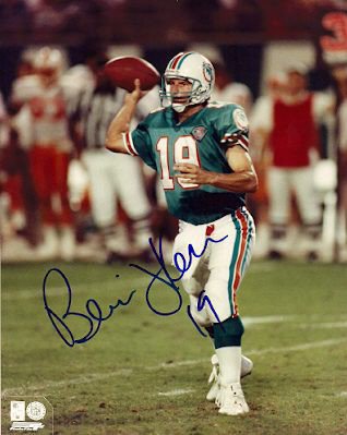 Bernie Kosar Autographed Signed Miami Dolphins Photo - Main Line Autographs