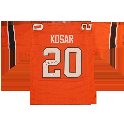 Bernie Kosar Autographed Signed Miami (Orange #20) Custom Jersey - JSA