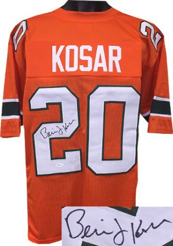 Bernie Kosar Autographed Signed Orange TB Custom Stitched College Football Jersey XL- JSA Witnessed Hologram
