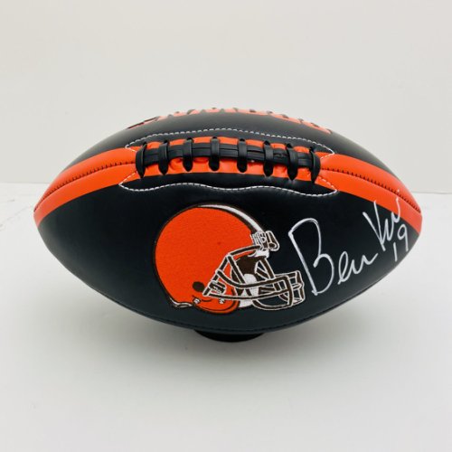 Bernie Kosar Cleveland Browns Autographed Signed Black Football - Certified Authentic