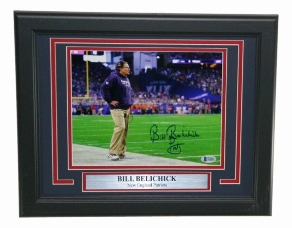Bill Belichick Autographed Signed 8X10 Photo Framed Beckett Beckett New England Patriots
