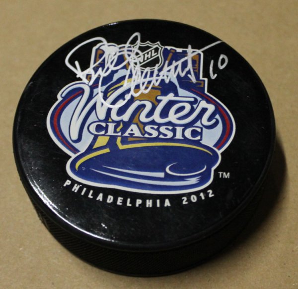 Bill Clement Philadelphia Flyers Winter Classic Autographed Signed Puck