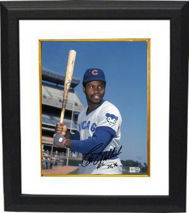 Ernie Banks Autographed Signed Framed 8X10 Photo Chicago Cubs