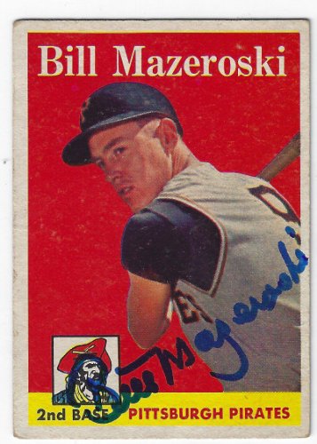 Autographed BILL MAZEROSKI 8x10 Pittsburgh Pirates Photo JSA Witnessed -  Main Line Autographs