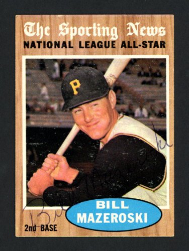 Bill Mazeroski Autographed Signed 1978 Tcma The 1960'S Card #62 Pittsburgh  Pirates #189190