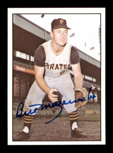 BILL MAZEROSKI  Pittsburgh Pirates 1966 Majestic Throwback Baseball Jersey
