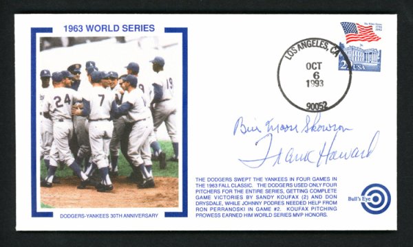 Bill Moose Skowron Autographed Signed Bill Moose Skowron & Frank Howard First Day Cover 1963 World Series #156402