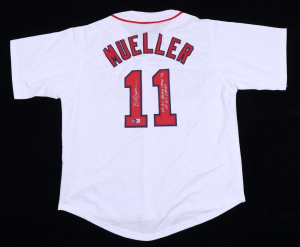 Bill Mueller Autographed Signed David Ortiz 500 Hr Baseball Inscr Congrats  Papi Red Sox JSA