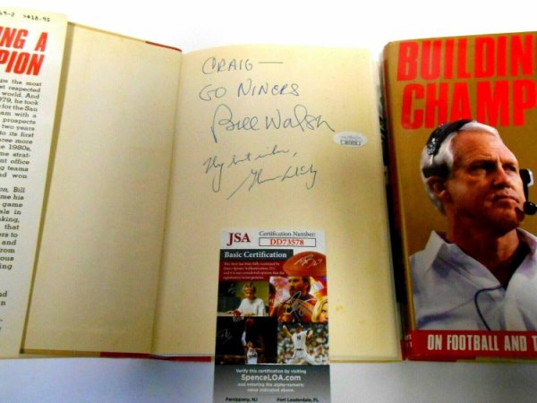 Bill Walsh Autographed Memorabilia Signed Photo, Jersey